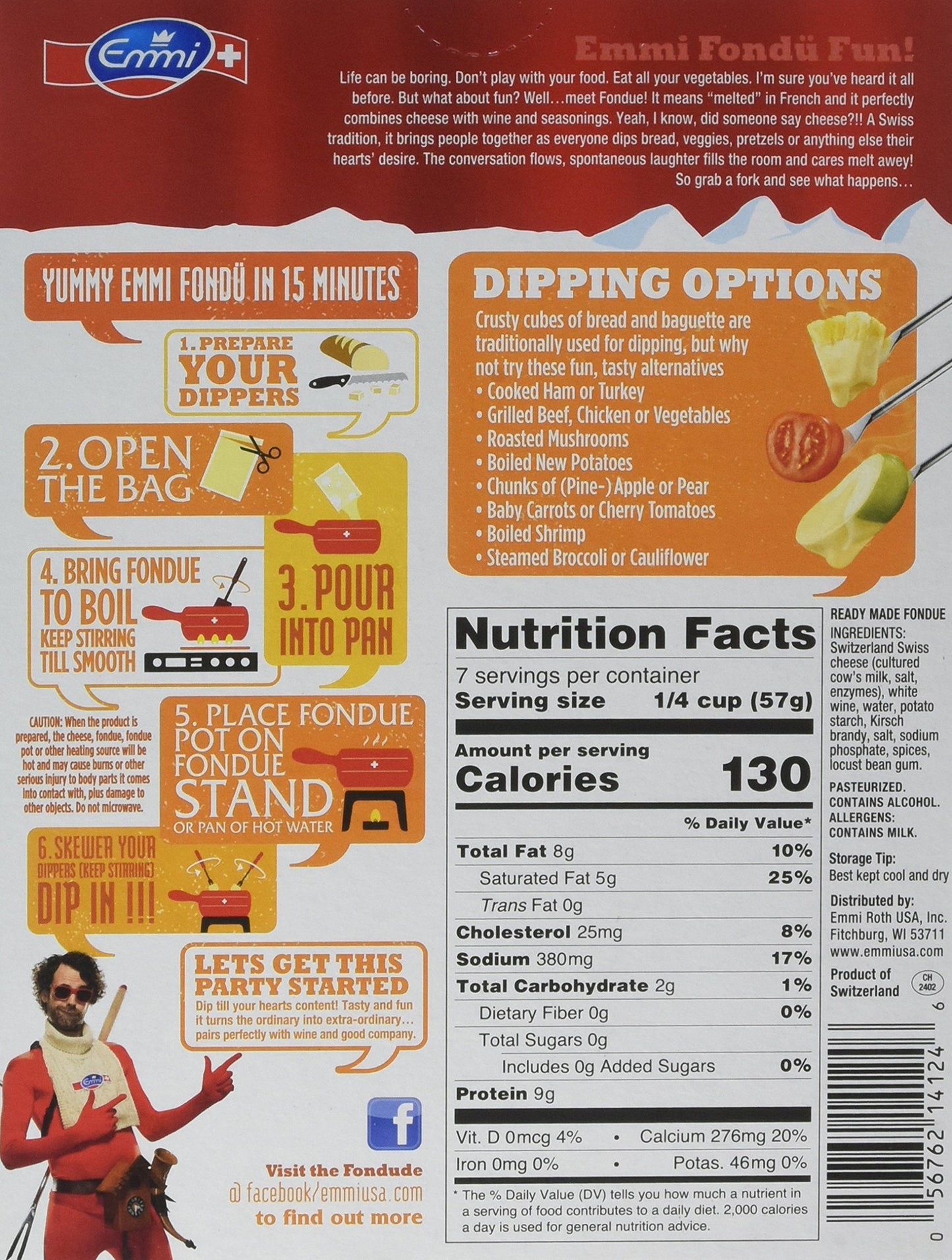 Cheese Fondue, Emmi, 14 Ounce (Pack of 2)