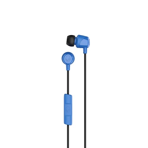 Skullcandy Jib Wired Earbuds with 3.5mm Plug, Noise Isolating Fit, Built-in Microphone Call and Track Control, Convenient for Travel (6 Pack) - Cobalt Blue