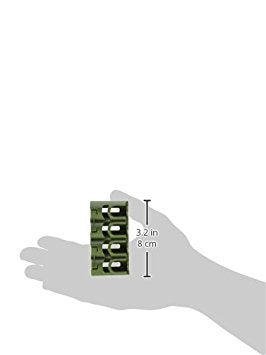 Storacell Slimline CR123 Battery Storage Caddy, Military Green, Holds 4 Batteries (Not Included)