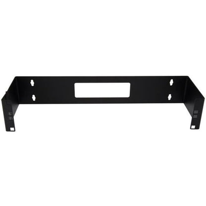 StarTech.com 2U Hinged Wall Mount Patch Panel Bracket - 6 inch Deep - 19" Patch Panel Swing Rack for Shallow Network Equipment- 22lbs (WALLMOUNTH2), Black