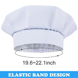 SUNLAND Kids Apron And Hat Set Children Chef Apron For Cooking Baking Painting White(S:3-6 Years)¡­