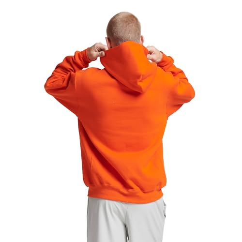 Russell Athletic Men's Dri Power Hooded Pullover Sweatshirt, Burnt Orange, X-Large
