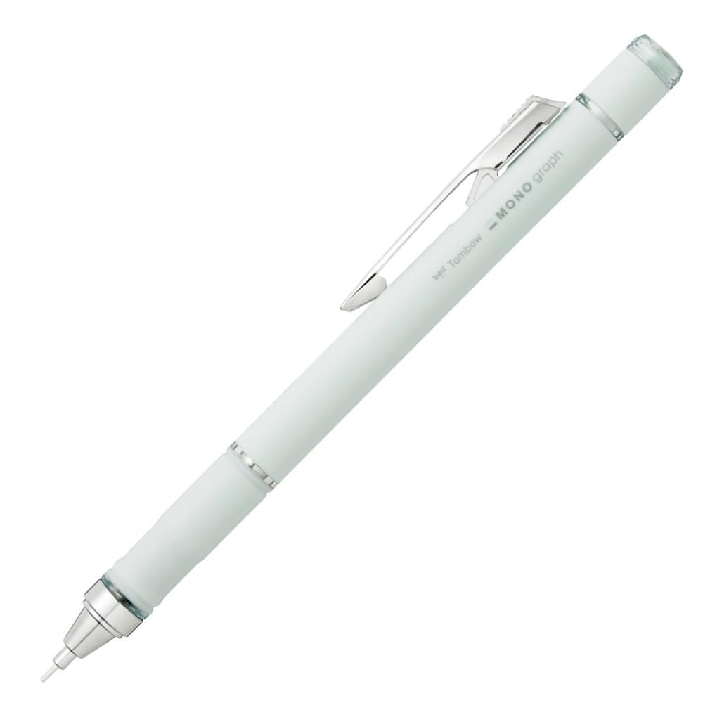 Tombow Mechanical Pencil, 0.5mm, MONO Monograph Grip (Soft Fit Grip for Anti-Fatigue), Ivory DPA-151B