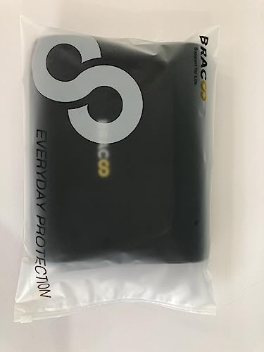 Bracoo Waist Trimmer Wrap,Sweat Sauna Slim Belly Belt for Men & Women-Abdominal Waist Trainer,Increased Core Stability, SE22 Black