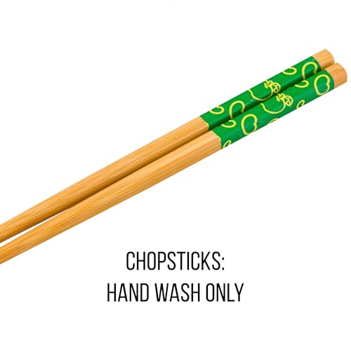 Silver Buffalo Sanrio Hello Kitty and Friends Keroppi Polaroids Ceramic Ramen Noodle Rice Bowl with Chopsticks, Microwave Safe, 20 Ounces