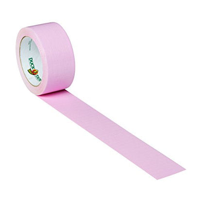 Duck Brand 240976 Color Duck Tape, Baby Pink, 1.88-Inch by 20 Yards, Single Roll
