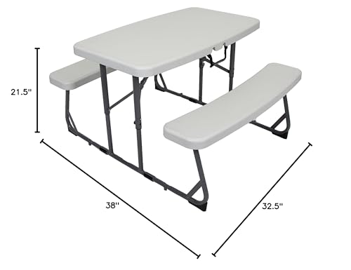 Stansport Compact Kids Picnic Table (G-940), White