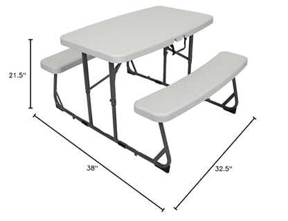 Stansport Compact Kids Picnic Table (G-940), White