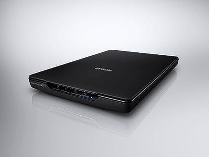 Epson - Perfection V39 II - Color Photo and Document Flatbed Scanner - 4800 dpi Optical Resolution - High-Rise, Removable Lid - Scan to Cloud - USB Power - Image Scanning - Black