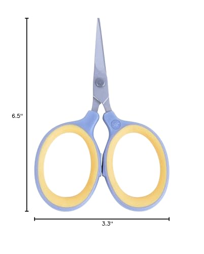 Westcott 2.5" Fine-Tip Craft Scissors with Titanium-Bonded Blades for Crafting, Sewing & More