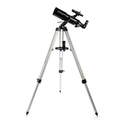 Celestron - PowerSeeker 80AZS Telescope - Manual Alt-Azimuth Telescope for Beginners - Compact and Portable - Bonus Astronomy Software Package - 80mm Aperture