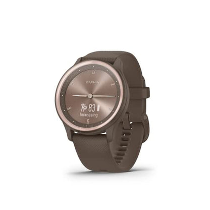 Garmin vivomove Sport, Hybrid Smartwatch, Health and Wellness Features, Touchscreen, Cocoa