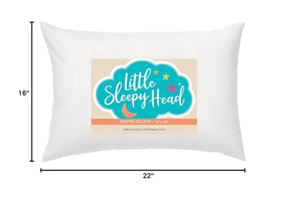 Youth Pillow - 16 X 22 - Soft & Hypoallergenic - Kids Sleeping Pillow - Toddler Bed Pillow - Perfect Size - Backed by Our Love The Fluff Guarantee (1 Pack)