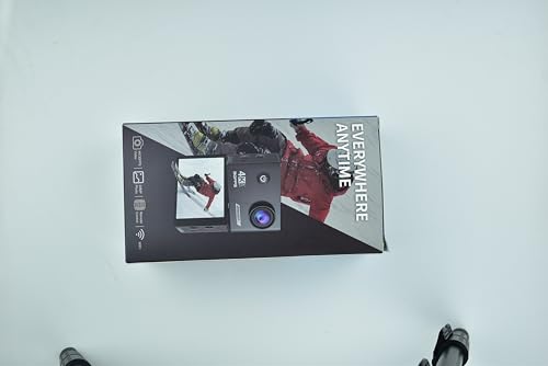 Action Camera 4K30fps with 64G SD Card,HD Waterproof Camera 131ft Underwater Cameras 20MP Pre-Recording WiFi Camera 170° Remote Control Sports Cameras with 2 Batteries Helmet Mount Accessories Kits