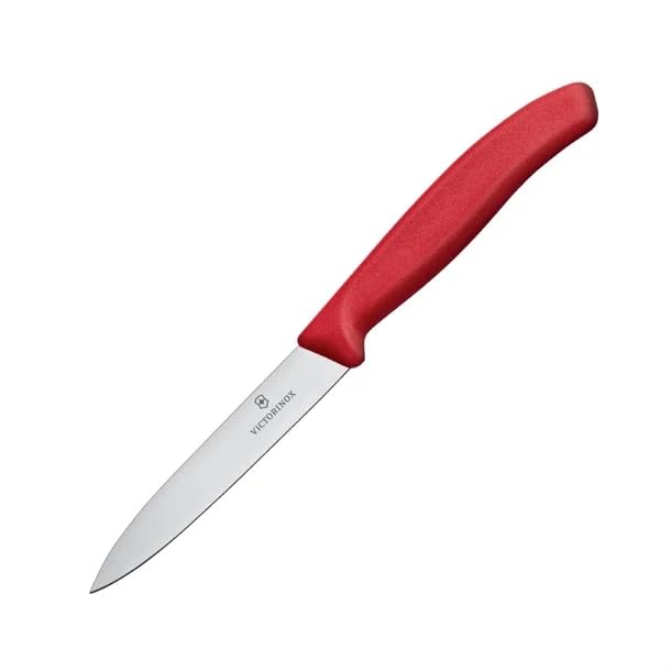 Victorinox VIC-6.7631 Swiss Classic Paring 3¼"" Serrated Spear Point Blade 5/8"" Width at Handle Red, Multicolor, m