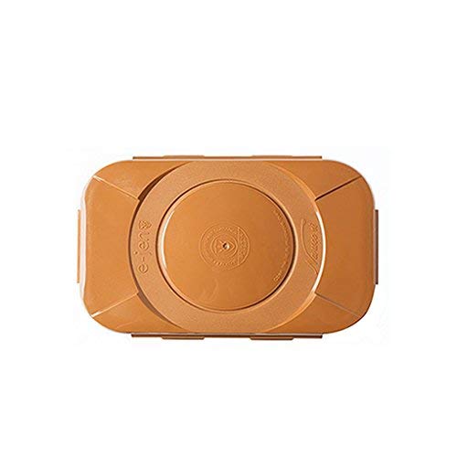 e-jen Premium Kimchi, Sauerkraut Container Probiotic Fermentation with Inner Vacuum Lid (Earthenware Brown, 0.45 gal/ 1.7L)