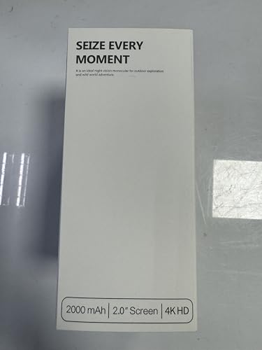 GeowFiiTech Night Vision Monocular, 4K Infrared Digital Night Vision Goggles with 850nm IR, 40M Photo & 4K Video, 984FT Range, 8X Zoom, Rechargeable Battery, 32GB Card for Hunting Camping Adventure