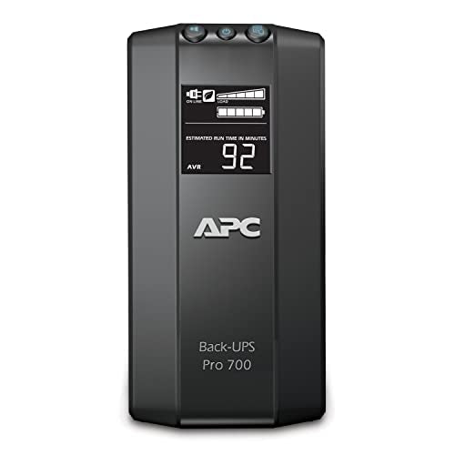 APC Back-UPS Pro 700VA UPS Battery Backup & Surge Protector (BR700G)
