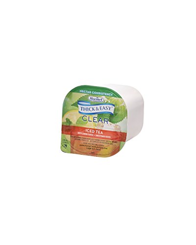 Thick & Easy Thickened Beverage Iced Tea with Lemon Flavor 4 oz. Cup 24 Ct