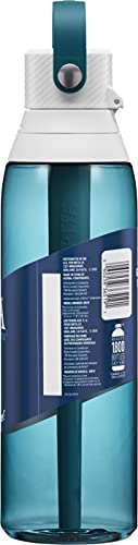 Brita Insulated Filtered Water Bottle with Straw, Reusable, BPA Free Plastic, Sea Glass, 26 Ounce