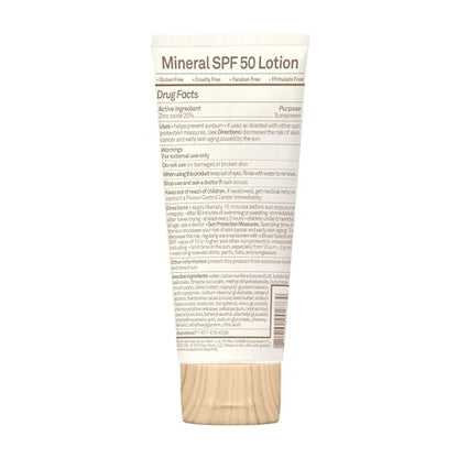 Sun Bum Baby Bum SPF 50 Sunscreen Lotion with Mineral UVA/UVB Face and Body Protection for Sensitive Skin - Fragrance Free - Travel Size - 3 FL OZ