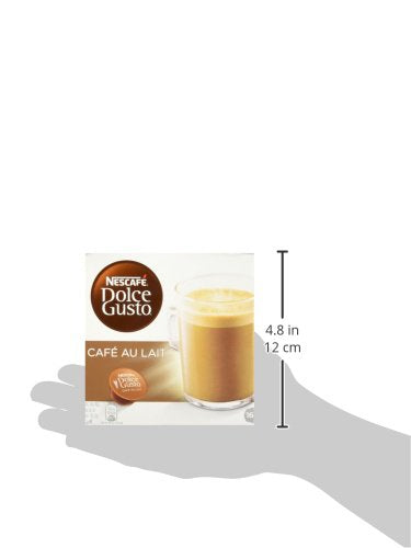 Dolce Gusto Nescafe Coffee Pods, Cafe Au Lait, 16 Count, Pack of 3