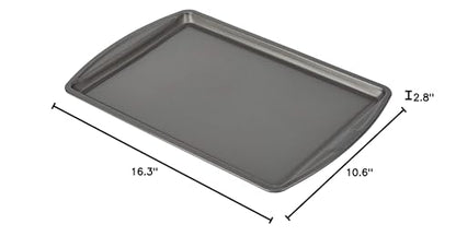 GoodCook Everyday Non-Stick Carbon Steel 9” x 13” Baking Sheet – Carbon Steel Cooking Pans, Bakeware Cookie Sheet for Baking, Oven Pan for Baked Goods & Sheet Pan Dinners
