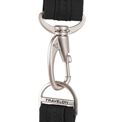 Travelon Anti-theft Classic Slim Double Zip Crossbody Bag, Black, One Size