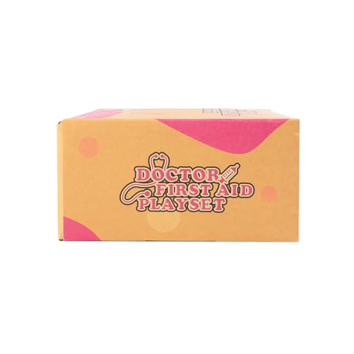 EFO SHM Doctor Kit for Kids Girls, 34 Pcs Kids Doctor Kit for Toddlers 3-5 with Medical Storage Bag & Real Stethoscope, Pretend Play Set for Boys Girls Fun Role Playing Game