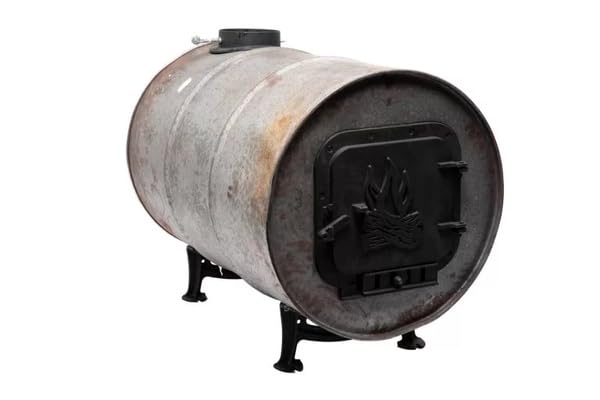 US Stove BSK1000 Barrel Camp Stove Kit, Medium, Black