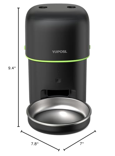 Automatic Cat Feeder, 5G WiFi Cat Food Dispenser with Freshness Preservation, 2L Timed Cat Feeder with APP Remote,15 Meals Per Day, Programmable Portion Size, Auto Pet Feeder Also for Small Dogs