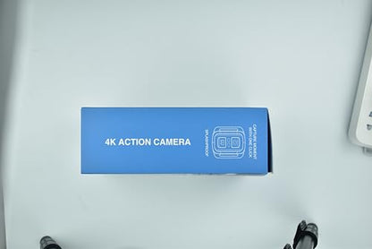 TIMNUT 4K Action Camera Touchscreen - Dual Screen Ultra HD EIS WiFi Sports Camcorder, 40M Waterproof, 170 Wide Angle Vlog Camera, 20MP Underwater with Remote Control and 2 Batteries