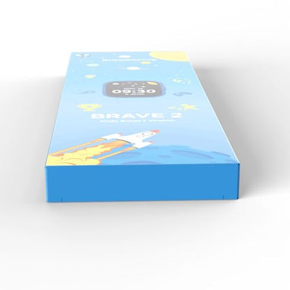 BIGGERFIVE Smart Watch for Kids, 1.8" Fitness Tracker Watch Pedometer, Heart Rate, Sleep Monitor, IP68 Waterproof, Calorie Step Counter, Puzzle Games with/Without APP for Girls Boys Teens 5-16, Black