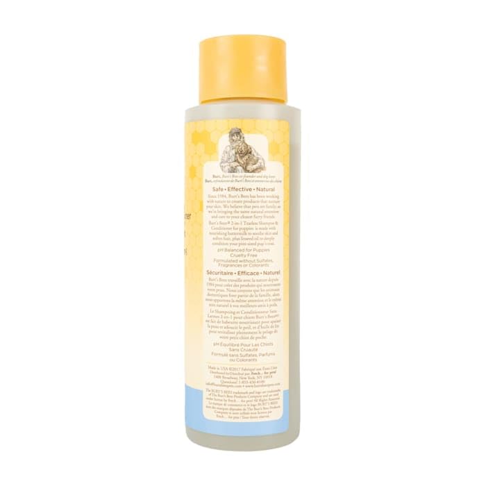 Burt's Bees for Pets Tear Free Puppy Shampoo and Conditioner - Tearless Dog Wash for Puppies, Pet Grooming Supplies, Gentle Dog Shampoo and Conditioner, Puppy Essentials for Easy Groom, 16 Fl Oz