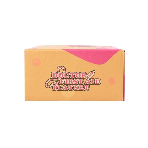 EFO SHM Doctor Kit for Kids Girls, 34 Pcs Kids Doctor Kit for Toddlers 3-5 with Medical Storage Bag & Real Stethoscope, Pretend Play Set for Boys Girls Fun Role Playing Game