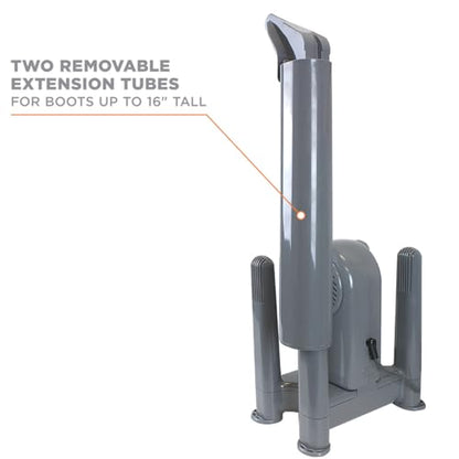 DryGuy Force Dry DX - Shoe, Boot, Garment & Gear Dryer - Convection Heating with Quiet Forced-Air Central Blower - 4 Drying Ports w/2 Extensions - Dries in 1-3 Hours - Heat/No Heat Switch & 3-Hr Timer