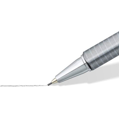 STAEDTLER Triplus Micro Mechanical Pencils 0.7mm HB #2, Ergonomic, 3-Pack with Twist-Top Eraser, Drawing & Drafting Tools, Break-Resistant Lead