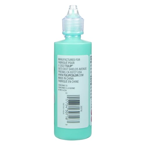 Tulip Puff Fabric Paint, Acrylic Craft Paint, 4 fl oz, Bright Teal, for Clothes, DIY Projects, Non-Toxic