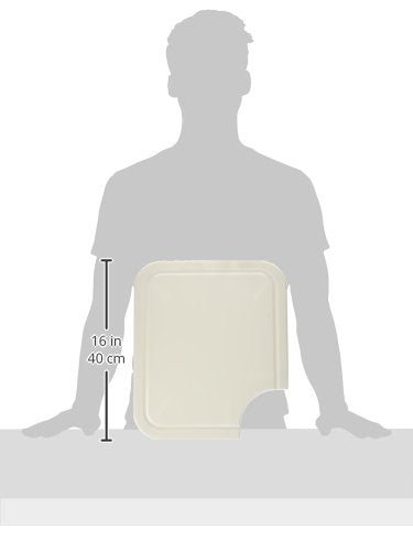 Camco Camper/RV Sink Mate Cutting Board | Features Built-In Juice Groove & Cut Corner for Scrap Disposal | Designed w/Adjustable Rubber Feet for Different Sink Sizes | Expand Kitchen Workspace (43857)