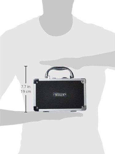 Vaultz Medicine Safe Case w/Combination Lock - Pack of 1 Cases, 8.35 x 5 x 2.5" - Black