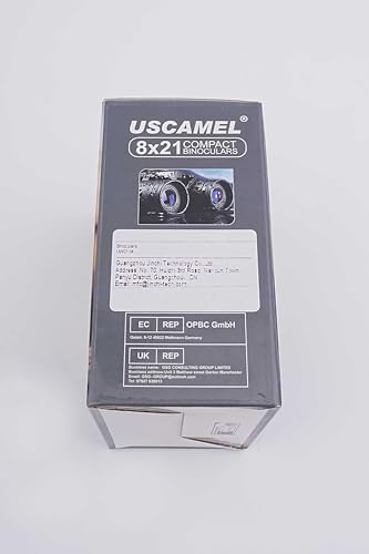 USCAMEL Binoculars for Adults and Kids 8×21 High Powered Compact Binoculars BAK4 Prism Easy Focus - for Bird Watching, Outdoor Use, Hunting, Travel (Black)