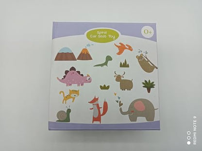 XIXILAND Baby Spiral Plush Toys, Black and White Baby Car Seat Toys, High Contrast Infant Newborn Toy 0-6 Months for Stroller Crib Mobile, Sensory Toy Best Gift for 0 3 6 9 12 Months Boys Girls