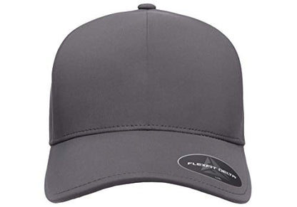 Flexfit Mens Delta Seamless Baseball Cap, Dark Grey, Large-X-Large US