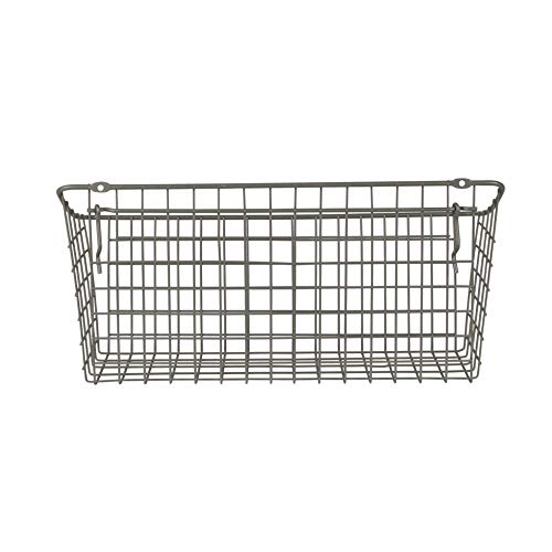 Spectrum Pegboard & Wall Mount Wire Basket Extra Large (Industrial Gray) - Storage & Organizer for Garage, Tools, Shed, Home, Work Bench, Crafts, & More