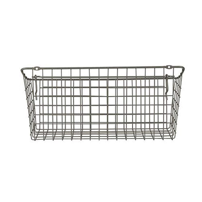 Spectrum Pegboard & Wall Mount Wire Basket Extra Large (Industrial Gray) - Storage & Organizer for Garage, Tools, Shed, Home, Work Bench, Crafts, & More