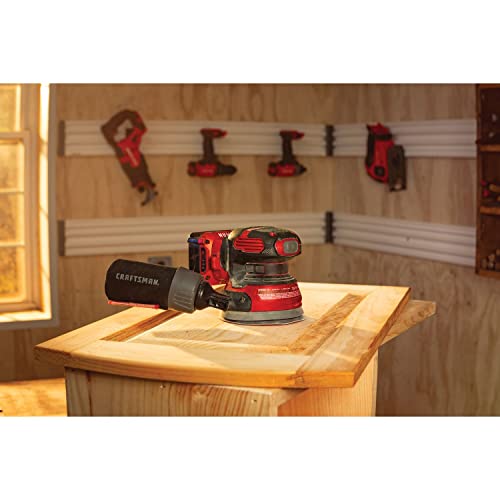CRAFTSMAN V20 Orbital Sander, Cordless, 12,000 OPM, Bare Tool Only (CMCW220B)