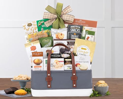 Wine Country Gift Baskets The Connoisseur Gourmet Gift Basket Food Gift Basket for Families College Students Appreciation Thank You Congratulations Get Well Soon Care Package