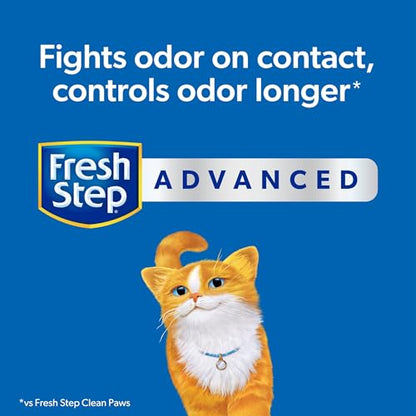 Fresh Step Clean Paws Cat Litter with Febreze Freshness, Advanced Multi Cat Low Tracking Clumping Litter, 37 lbs. (2 x 18.5 lb. Box)