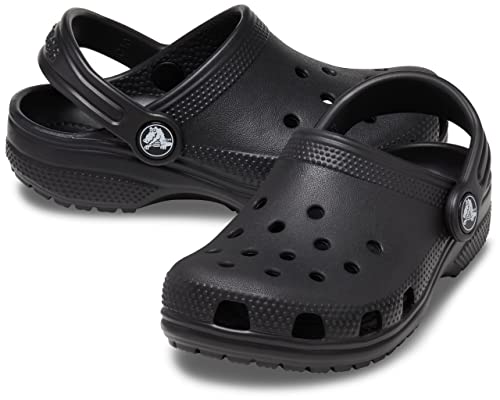 Crocs Kids Classic Clog (Little Kid/Big Kid) - Clogs for Kids - Synthetic Lining - Circulation Nubs Black 4 Big Kid M