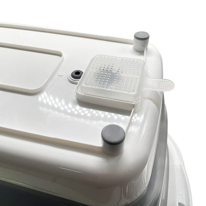 Goderewild 7.1 Gal/27L Multipurpose Collapsible Pet Bathtub Upgraded with Drainage Hole and Pet Hair Collector for Bathing/Shower, Portable Laundry Basket-Foldable Bathing Tub-Storage Organizer.